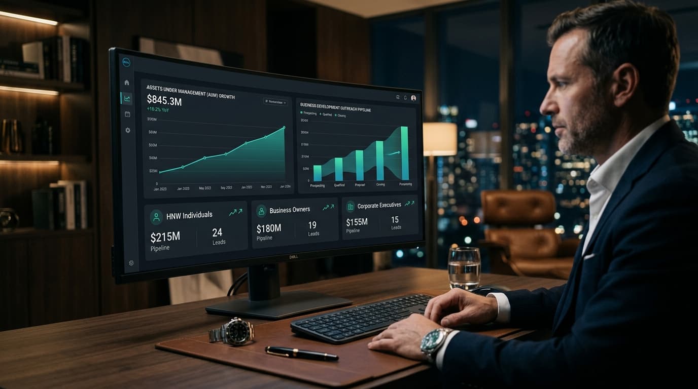 Financial advisor systematic BD pipeline