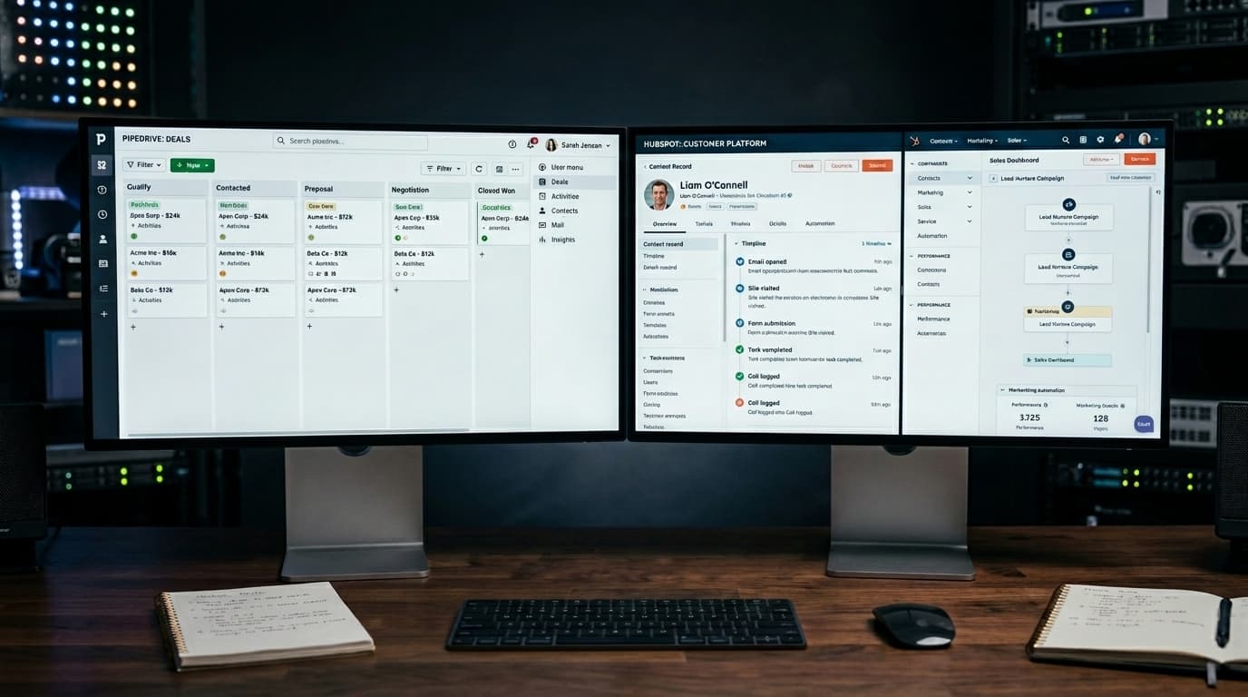 Pipedrive vs HubSpot for early-stage B2B