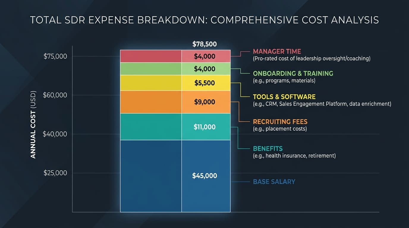 How much does a junior SDR cost?