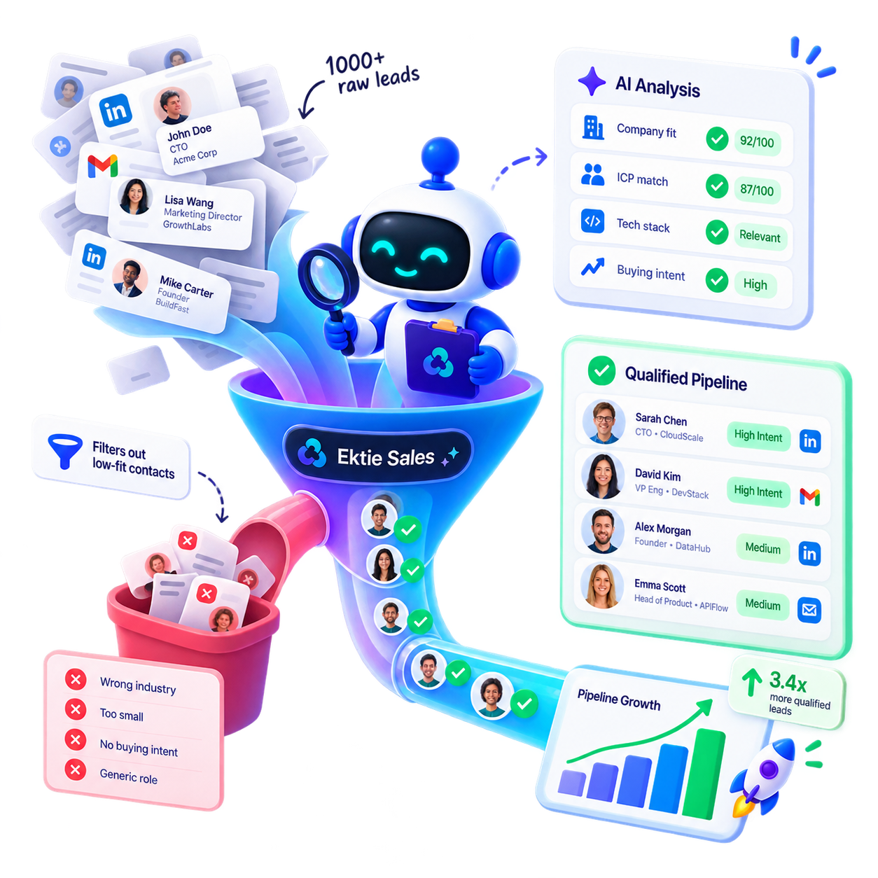 ICP filter for SaaS outbound shortlist.